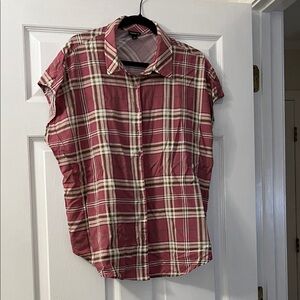 Plaid Button-Up Shirt